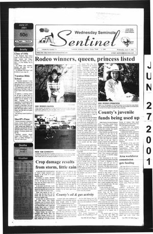 Seminole Sentinel (Seminole, Tex.), Vol. 94, No. 73, Ed. 1 Wednesday, June 27, 2001