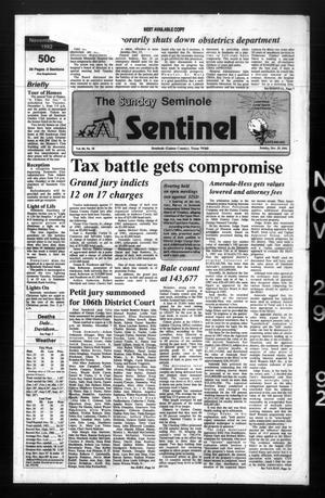 The Seminole Sentinel (Seminole, Tex.), Vol. 86, No. 10, Ed. 1 Sunday, November 29, 1992