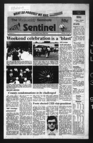 The Seminole Sentinel (Seminole, Tex.), Vol. 84, No. 71, Ed. 1 Wednesday, July 3, 1991