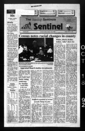 The Seminole Sentinel (Seminole, Tex.), Vol. 85, No. 102, Ed. 1 Sunday, October 18, 1992
