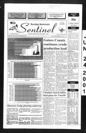 Seminole Sentinel (Seminole, Tex.), Vol. 94, No. 72, Ed. 1 Sunday, June 24, 2001
