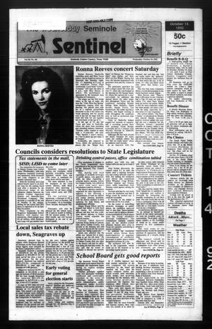 The Seminole Sentinel (Seminole, Tex.), Vol. 85, No. 101, Ed. 1 Wednesday, October 14, 1992
