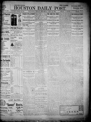 Primary view of object titled 'The Houston Daily Post (Houston, Tex.), Vol. XVIth Year, No. 36, Ed. 1, Thursday, May 10, 1900'.