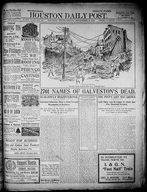 The Houston Daily Post (Houston, Tex.), Vol. XVIth Year, No. 163, Ed. 1, Friday, September 14, 1900