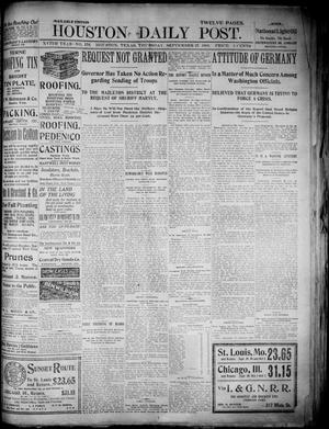 The Houston Daily Post (Houston, Tex.), Vol. XVIth Year, No. 176, Ed. 1, Thursday, September 27, 1900