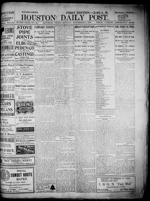 The Houston Daily Post (Houston, Tex.), Vol. XVIth Year, No. 214, Ed. 1, Sunday, November 4, 1900