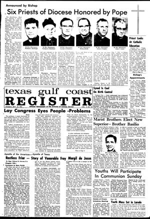 Primary view of object titled 'Texas Gulf Coast Register (Corpus Christi, Tex.), Vol. 2, No. 26, Ed. 1 Friday, October 27, 1967'.
