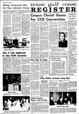 Primary view of object titled 'Texas Gulf Coast Register (Corpus Christi, Tex.), Vol. 1, No. 26, Ed. 1 Friday, October 28, 1966'.