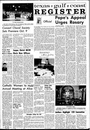 Texas Gulf Coast Register (Corpus Christi, Tex.), Vol. 1, No. 22, Ed. 1 Friday, September 30, 1966