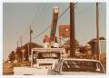 Photograph: [Utility truck near Frank's Mean Gas Station]