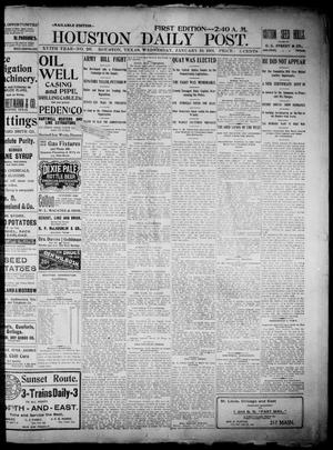 The Houston Daily Post (Houston, Tex.), Vol. XVIth YEAR, No. 287, Ed. 1, Wednesday, January 16, 1901