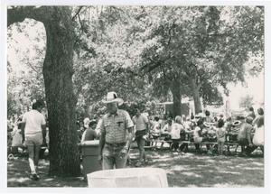 Primary view of object titled '[City of Denton employees and families at event in park]'.