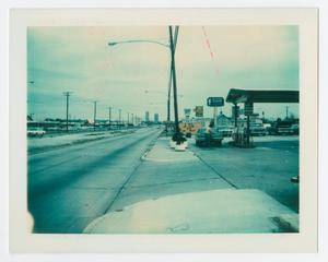 Primary view of object titled '[Allison Shell service station on W. University Drive]'.