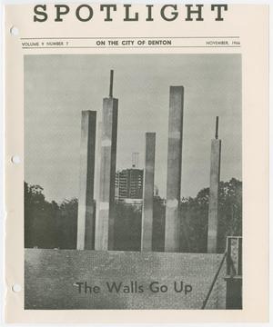 Primary view of object titled 'Spotlight, Volume 9, Number 7, November 1966'.