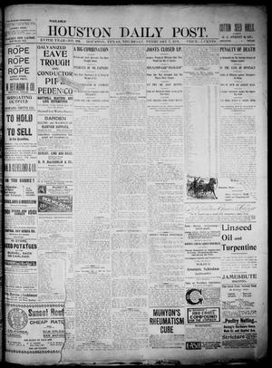 The Houston Daily Post (Houston, Tex.), Vol. XVIth YEAR, No. 309, Ed. 1, Thursday, February 7, 1901