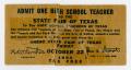 Primary view of [State Fair of Texas Admission Ticket]