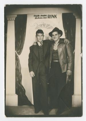 [Photograph of Two Men at State Fair of Texas]