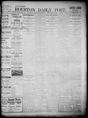 The Houston Daily Post (Houston, Tex.), Vol. XVIth YEAR, No. 316, Ed. 1, Thursday, February 14, 1901