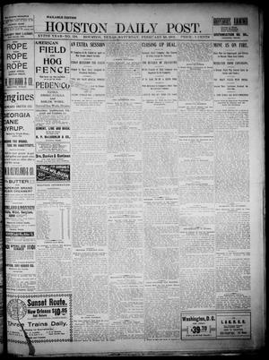 The Houston Daily Post (Houston, Tex.), Vol. XVIth YEAR, No. 318, Ed. 1, Saturday, February 16, 1901