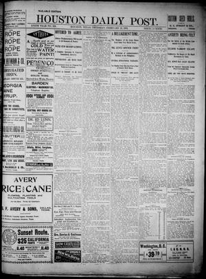 The Houston Daily Post (Houston, Tex.), Vol. XVIth YEAR, No. 323, Ed. 1, Thursday, February 21, 1901