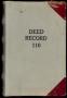 Book: Travis County Deed Records: Deed Record 110 - Sheriffs Deed and Tax S…