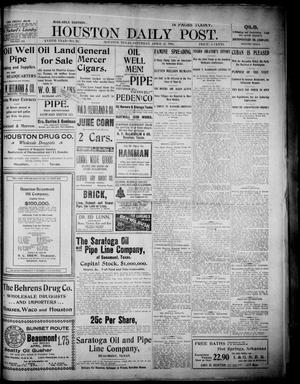 The Houston Daily Post (Houston, Tex.), Vol. XVIIth YEAR, No. 23, Ed. 1, Saturday, April 27, 1901