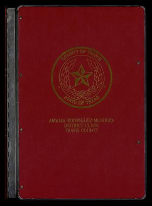 Primary view of object titled 'Travis County Naturalization Records: Naturalization Record 1903-1906'.