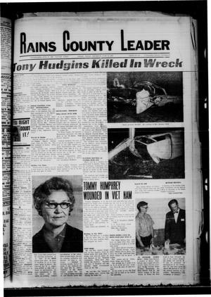Rains County Leader (Emory, Tex.), Vol. 81, No. 50, Ed. 1 Thursday, June 12, 1969