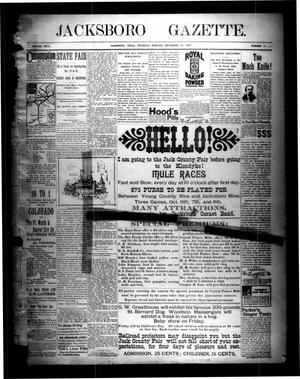 Jacksboro Gazette. (Jacksboro, Tex.), Vol. 18, No. 18, Ed. 1 Thursday, September 30, 1897