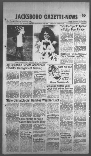 Jacksboro Gazette-News (Jacksboro, Tex.), Vol. 108, No. 35, Ed. 1 Monday, January 2, 1989