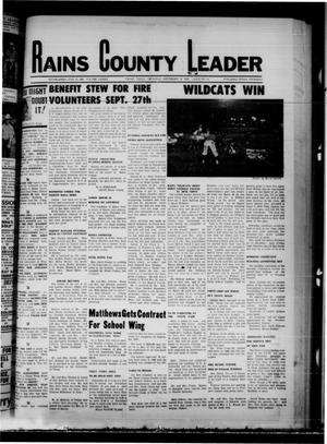 Rains County Leader (Emory, Tex.), Vol. 82, No. 16, Ed. 1 Thursday, September 18, 1969