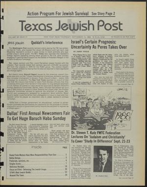 Texas Jewish Post (Fort Worth, Tex.), Vol. 39, No. 37, Ed. 1 Thursday, September 13, 1984