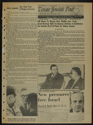 Texas Jewish Post (Fort Worth, Tex.), Vol. 23, No. 1, Ed. 1 Thursday, January 2, 1969