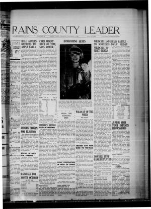 Rains County Leader (Emory, Tex.), Vol. 79, No. 22, Ed. 1 Thursday, November 3, 1966
