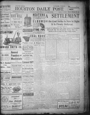 The Houston Daily Post (Houston, Tex.), Vol. XVIIIth Year, No. 195, Ed. 1, Thursday, October 16, 1902