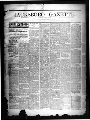 Primary view of object titled 'Jacksboro Gazette. (Jacksboro, Tex.), Vol. 7, No. 44, Ed. 1 Thursday, May 12, 1887'.
