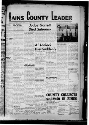 Rains County Leader (Emory, Tex.), Vol. 83, No. 4, Ed. 1 Thursday, July 2, 1970