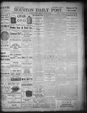 Primary view of object titled 'The Houston Daily Post (Houston, Tex.), Vol. XVIIIth Year, No. 205, Ed. 1, Sunday, October 26, 1902'.