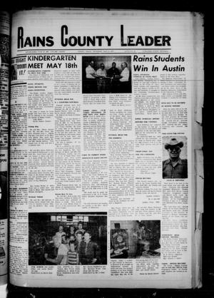 Rains County Leader (Emory, Tex.), Vol. 82, No. 49, Ed. 1 Thursday, May 14, 1970