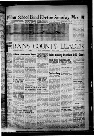 Rains County Leader (Emory, Tex.), Vol. 78, No. 41, Ed. 1 Thursday, March 17, 1966