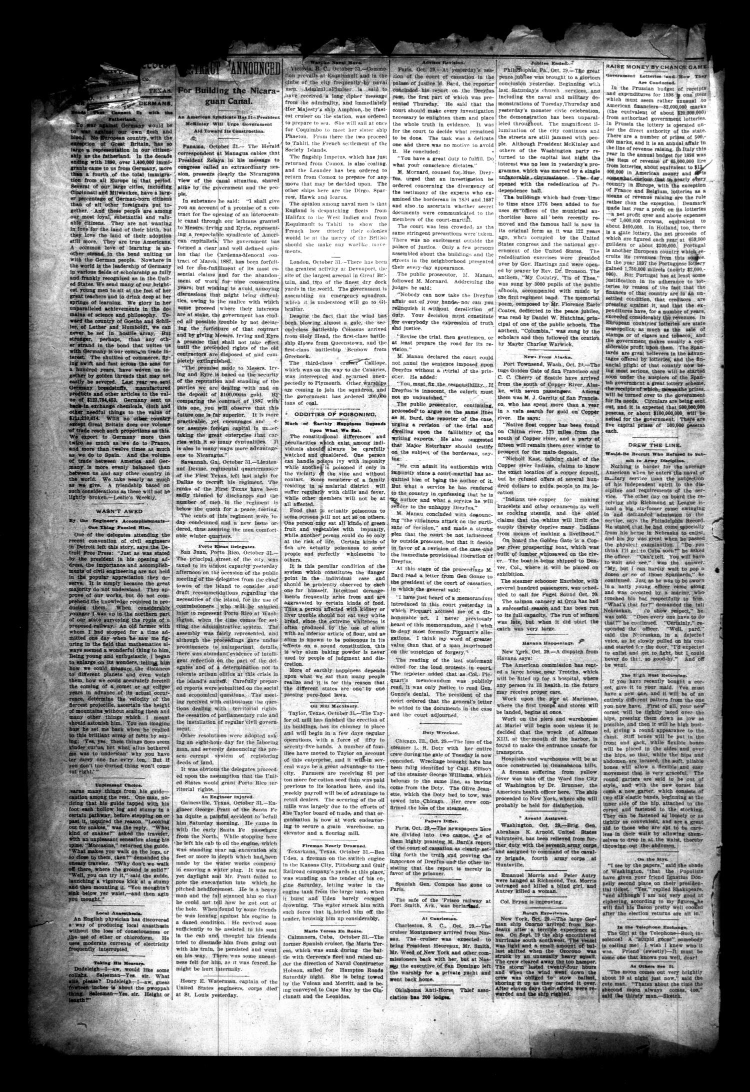 The Cuero Daily Record. (Cuero, Tex.), Vol. 9, No. 84, Ed. 1 Monday, October 31, 1898
                                                
                                                    [Sequence #]: 2 of 8
                                                