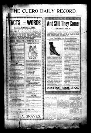 The Cuero Daily Record. (Cuero, Tex.), Vol. 9, No. 65, Ed. 1 Tuesday, October 4, 1898