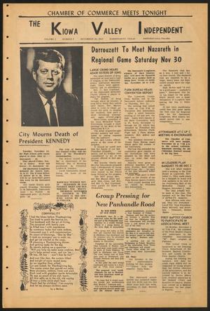 The Kiowa Valley Independent (Darrouzett, Tex.), Vol. 2, No. 9, Ed. 1 Tuesday, November 26, 1963