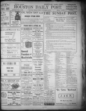 Primary view of object titled 'The Houston Daily Post (Houston, Tex.), Vol. XVIIIth Year, No. 226, Ed. 1, Sunday, November 16, 1902'.