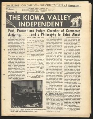 Primary view of object titled 'The Kiowa Valley Independent (Darrouzett, Tex.), Vol. 1, No. 18, Ed. 1 Tuesday, January 29, 1963'.