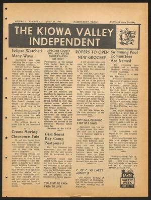 The Kiowa Valley Independent (Darrouzett, Tex.), Vol. 1, No. 43, Ed. 1 Tuesday, July 23, 1963