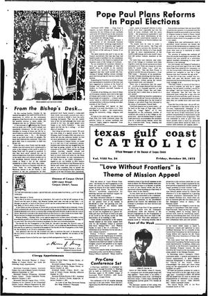 Texas Gulf Coast Catholic (Corpus Christi, Tex.), Vol. 3, No. 24, Ed. 1 Friday, October 20, 1972
