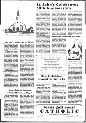 Texas Gulf Coast Catholic (Corpus Christi, Tex.), Vol. 10, No. 6, Ed. 1 Friday, June 7, 1974