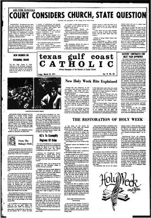 Texas Gulf Coast Catholic (Corpus Christi, Tex.), Vol. 6, No. 48, Ed. 1 Friday, March 19, 1971