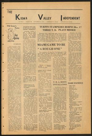 The Kiowa Valley Independent (Darrouzett, Tex.), Vol. 1, No. 52, Ed. 1 Tuesday, September 24, 1963